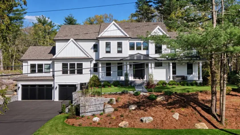 Suburban street in MetroWest Boston - exterior painting service area
